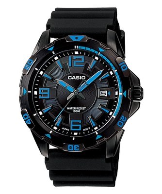 Casio Analog-Men&#39;s MTD-1065B-1A1V - Diver Look, Rotary Bezel, Luminous dial marker, 100M WR