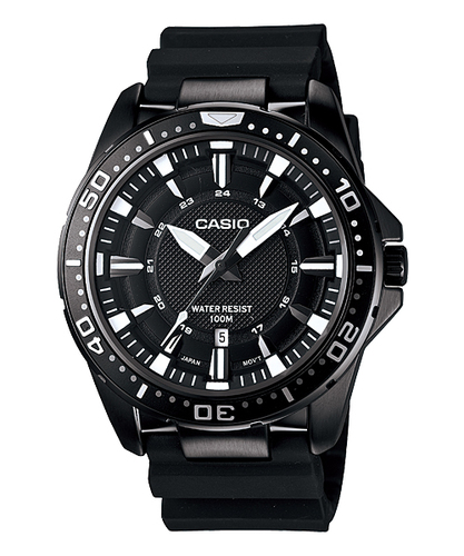 Casio Analog-Men&#39;s MTD-1072-1AV - Diver Look, Anti-reverse bezel, 100M WR
