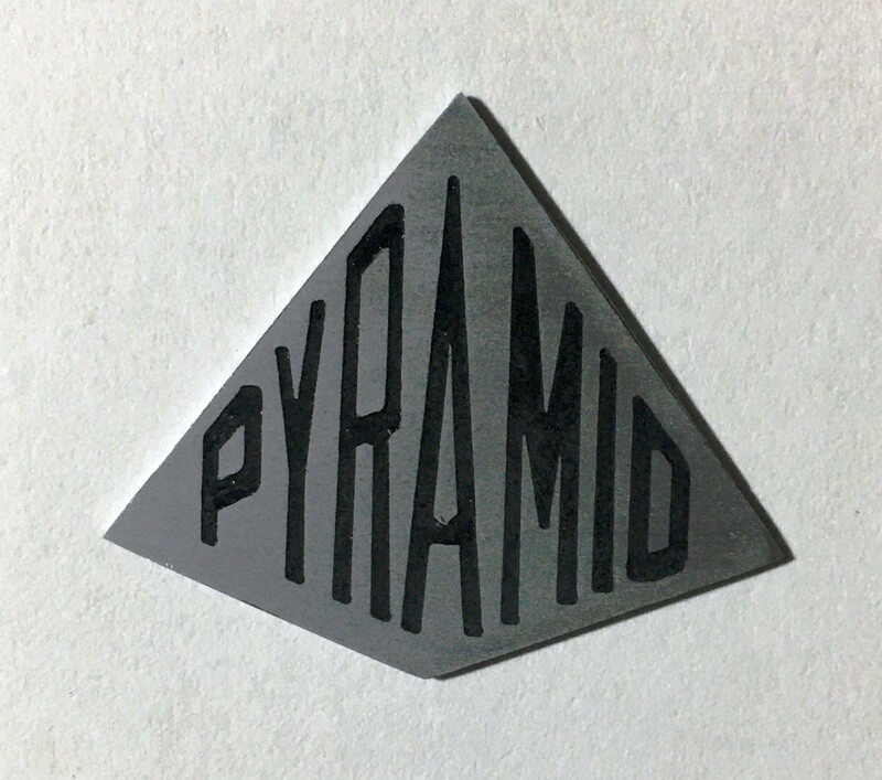 Pyramid Guitar Headstock plaque logo