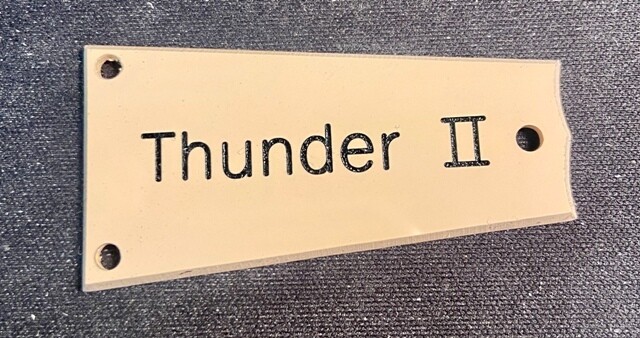 Westone Thunder II Bass Truss Rod Cover Cream