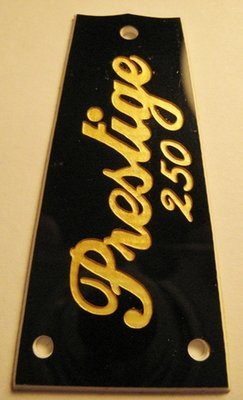 Westone Prestige 250 Truss Rod Cover
