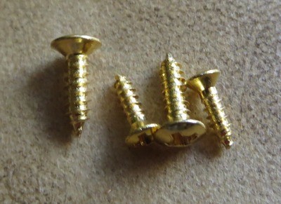 Control cover and pick guard screws