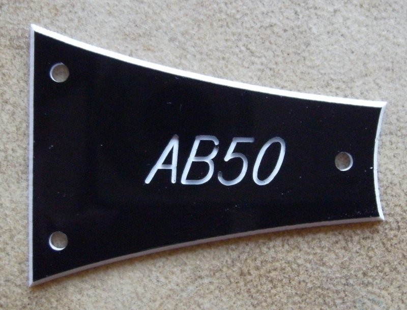 Ibanez AB50 Truss Rod Cover