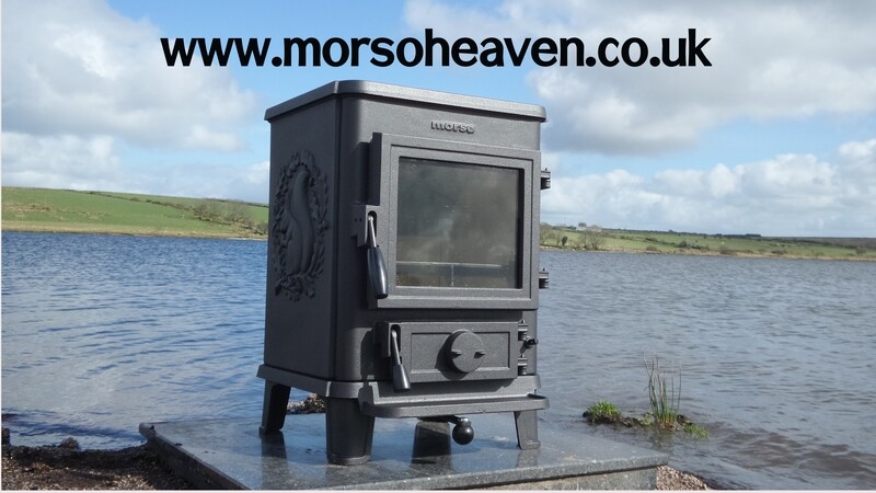 Morso Squirrel 1410 or 1430 Stove fitted with Brand New Genuine Morso Stainless Steel Back Boiler.