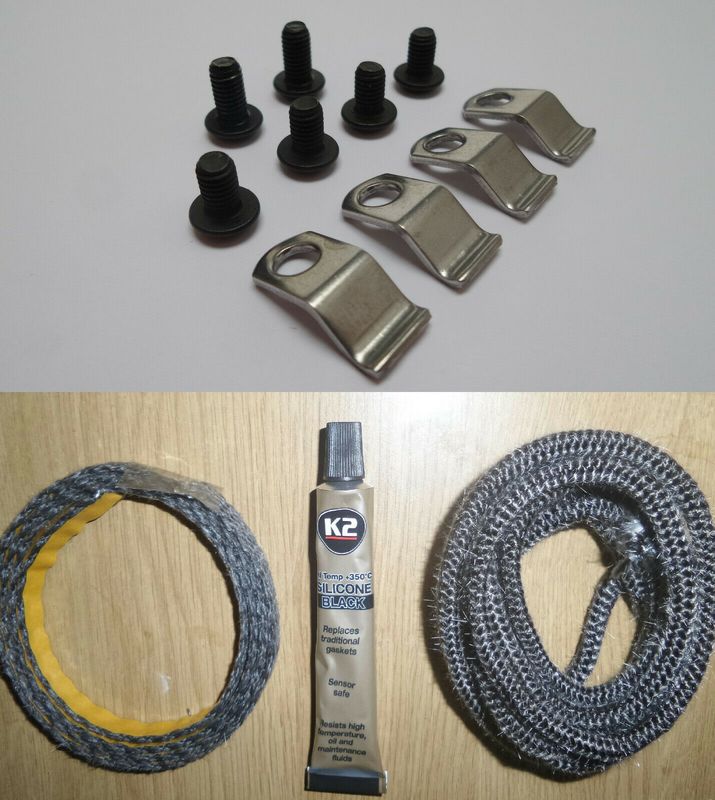 Morso Squirrel Door Sealing Kit with Glass Clips and Screws.