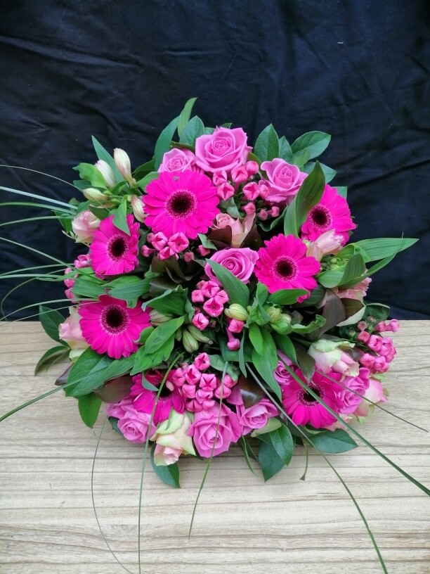 Zoomers boeket in roze tinten