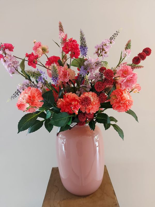 Vaas met kunstbloemen &quot; La Cérise&quot;