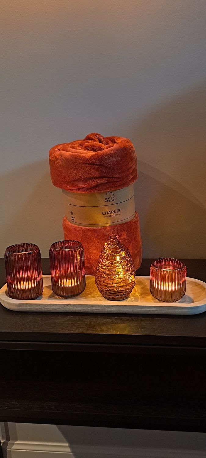 Sfeervol pakket met plaid