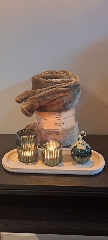 Cadeaupakket met plaid Green