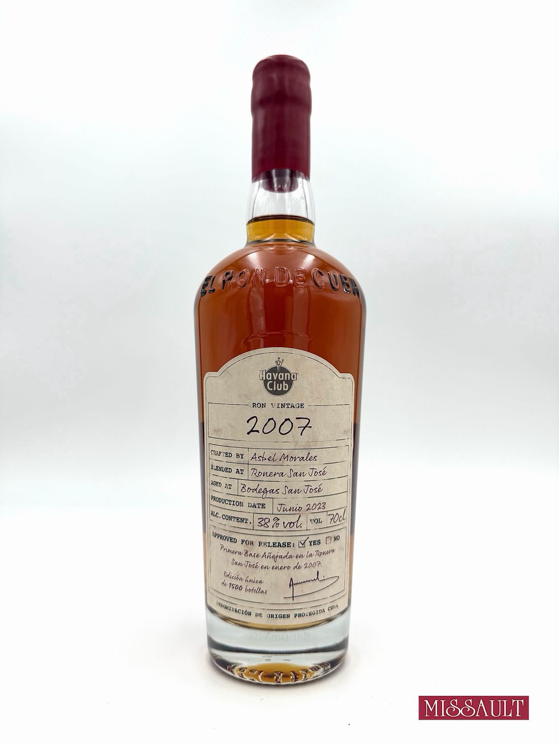 Havana Club Vintage 2007 38%