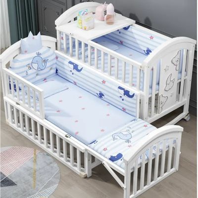 White cot bed 