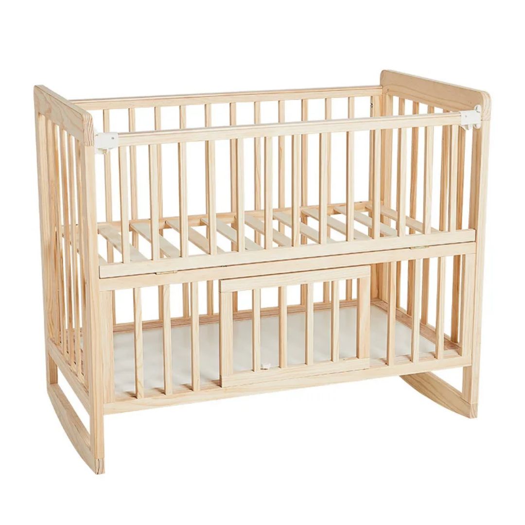 Wooden cot bed