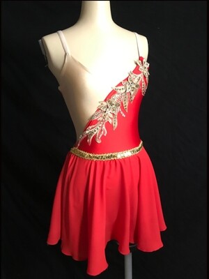Red Spandex Ballet Dress