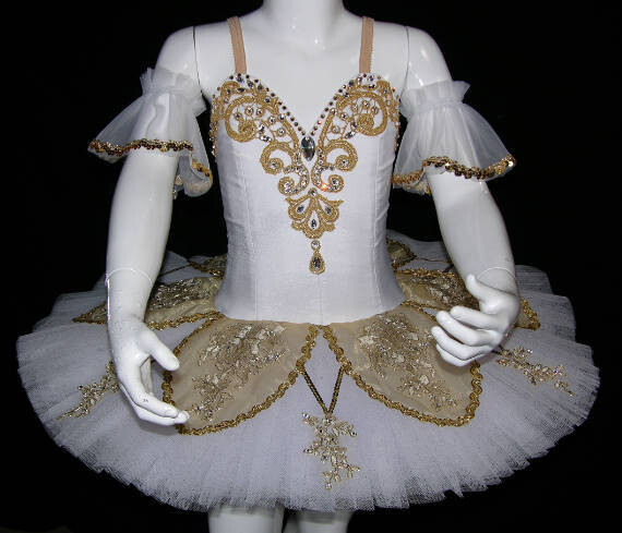 Ballet Tutu - Gold Embellish Ballet Tutu