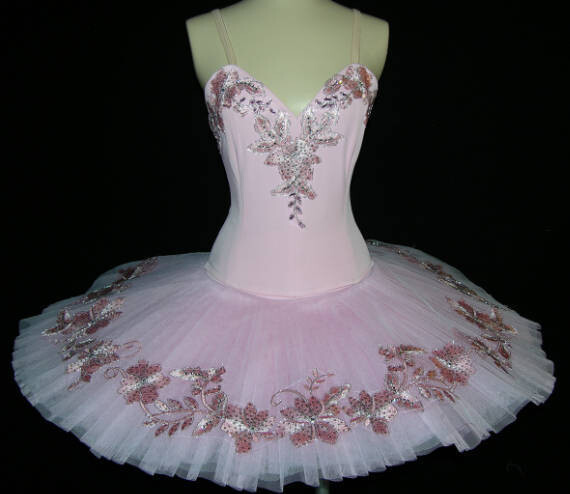 Ballet Tutu - Elegant Pink Flowers Tutu