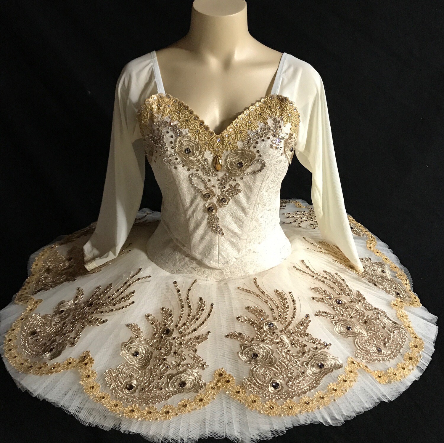 Ballet Tutu - Golden Sleeves Ballet Tutu
