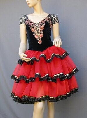 Don Quijote Tutu - Black Velvet Ballet Dress