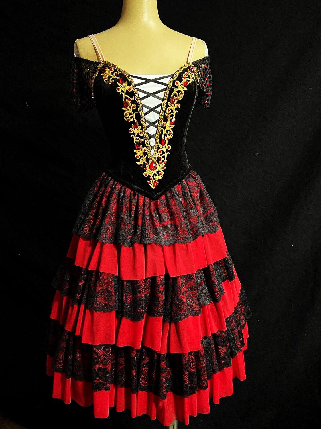 Black Red Ballet Dress