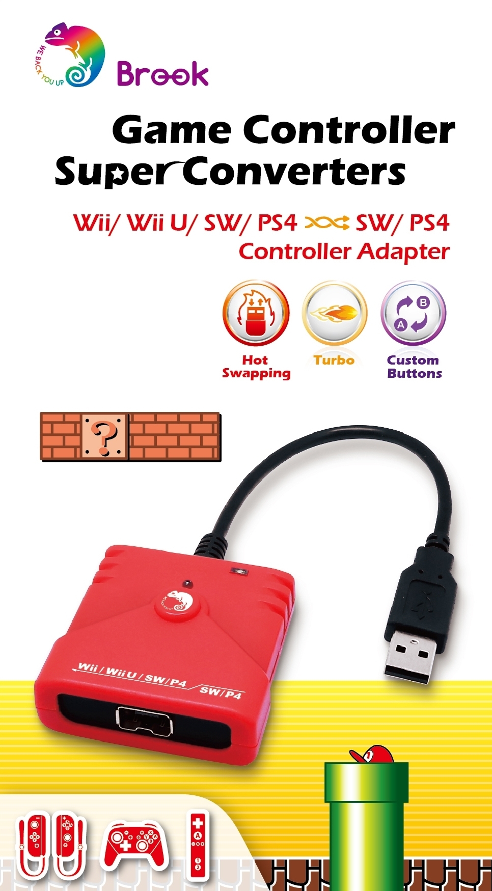Super convertidor Wii/Wii-U/SW/PS4 a SW/PS4