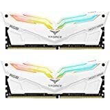 TEAMGROUP T-Force Delta RGB DDR4 16GB (2x8GB) 3000MHz (PC4-24000) CL16 Desktop Memory Module Ram - White - TF4D416G3000HC16CDC01