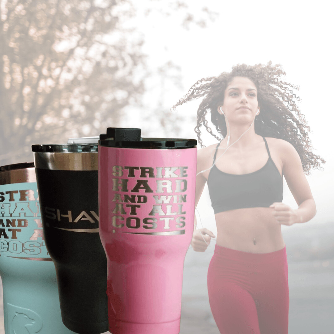 SHAWAAC 20 Ounce Double Wall, Vacuum Insulated, Powder Coated, Laser Engraved Tumbler