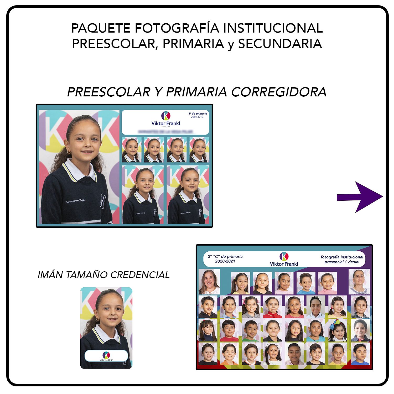 FOTOGRAFÍA INSTITUCIONAL 2024-2025 PREESCOLAR, PRIMARIA Y SECUNDARIA