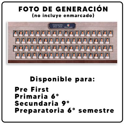 FOTO DE GENERACION (no incluye enmarcado)