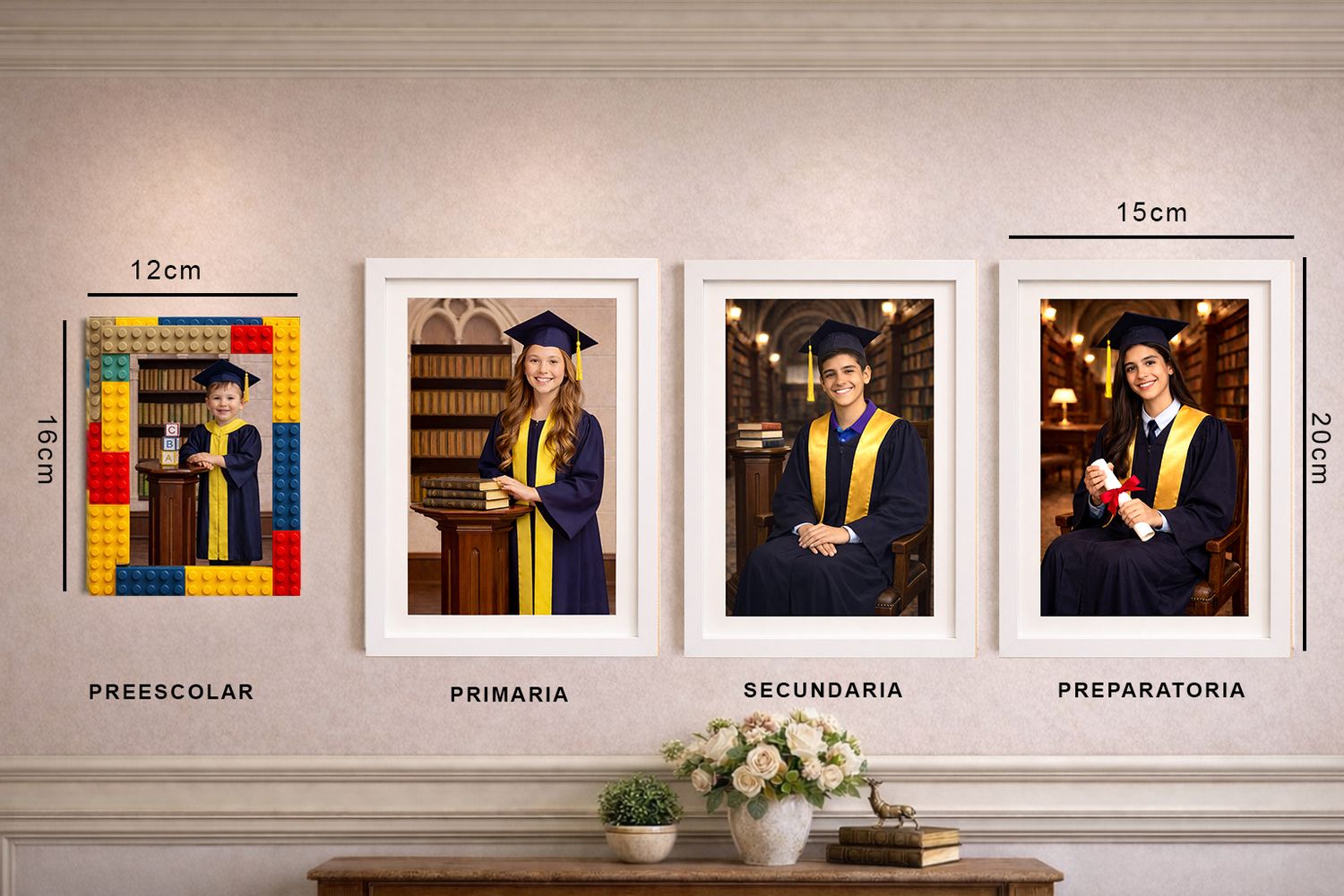 FOTO GRADUADO (incluye enmarcado), para estudiantes que se gradúan en 2026 (se entrega en noviembre).