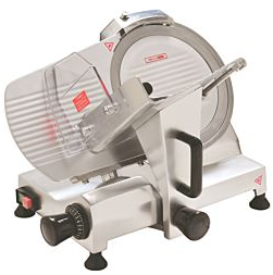 PREPLINE HBS250 10" Blade Commercial Electric Meat Slicer - Black Handle
