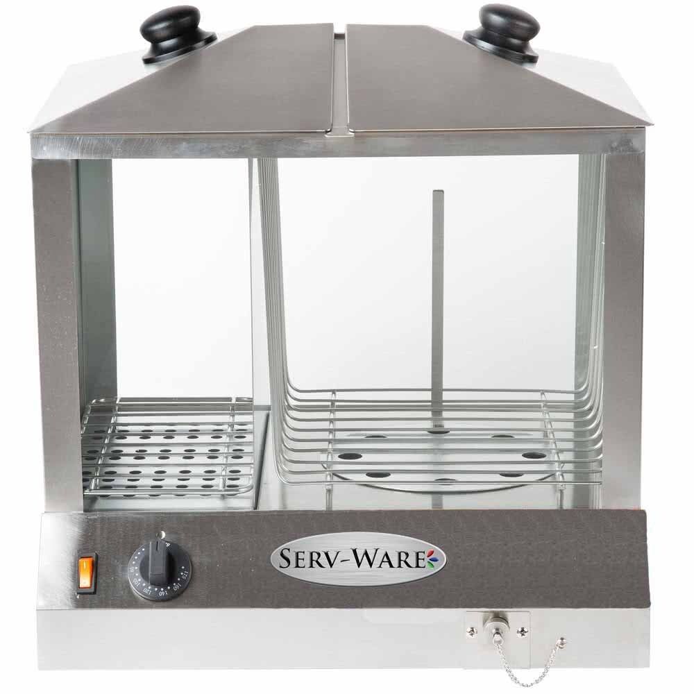 Serv-Ware EHS-02 100 Electric Steamer Hot Dogs/60 Buns