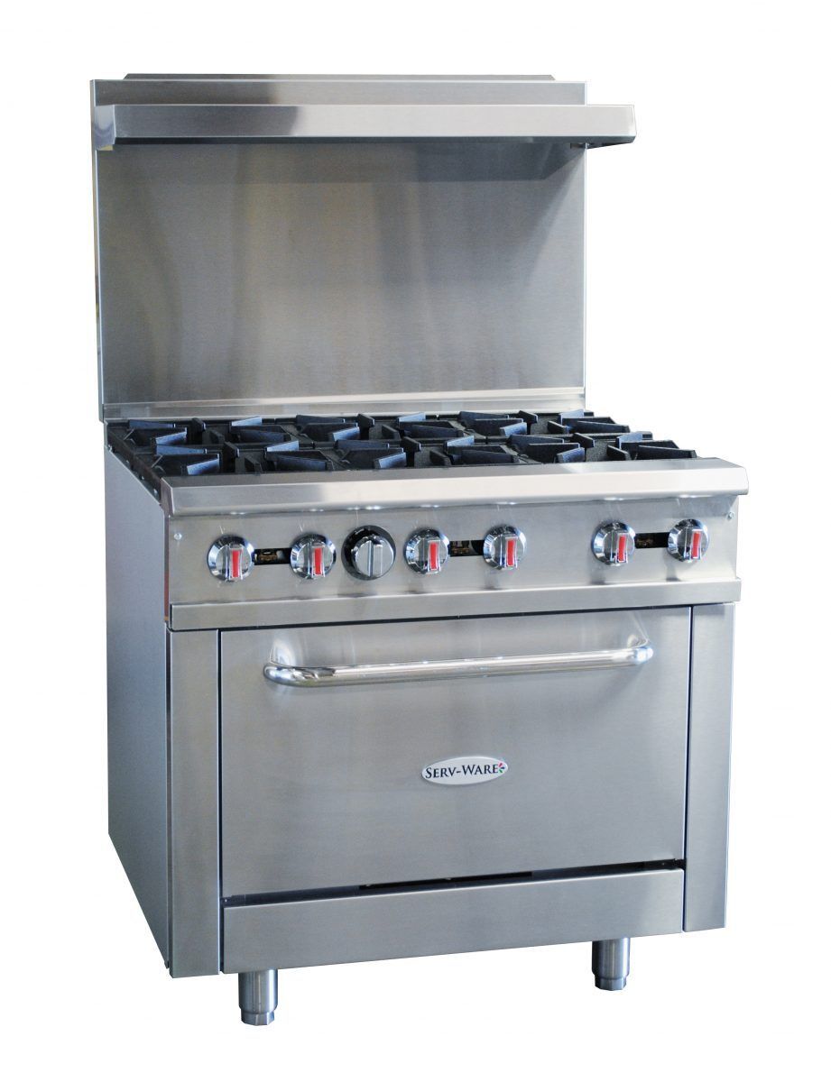 6-BURNER 36" GAS RANGE
