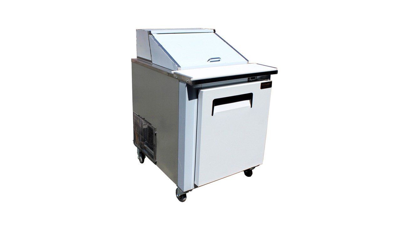 Coldline 27" Mega Top Refrigerated Sandwich Prep Table with Cutting Board and Food Pans