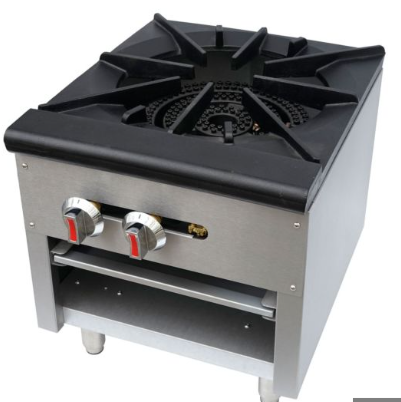 COOKLINE CSP1 8" Single Burner Commercial Gas Stock Pot Range - 110,000 BTU