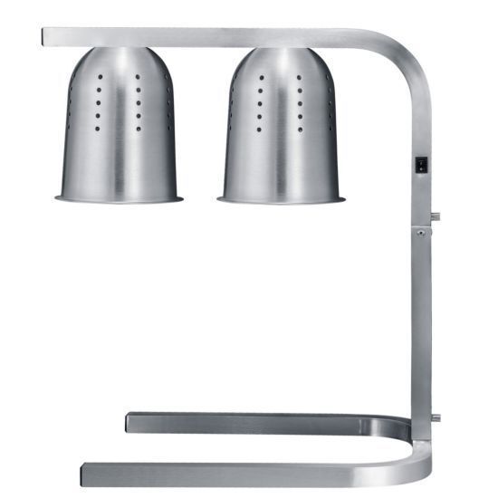 PREPLINE WL550 Free standing heat lamp with 2 bulbs