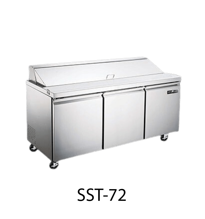 72'' 3-DOOR SANDWICH PREP STATION