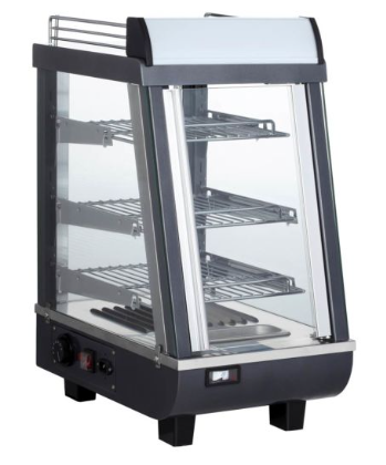 Marchia MHCC76 14” Heated Countertop Display, Front & Rear Access