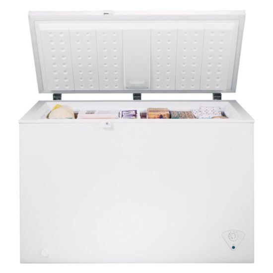 Coldline CF44 44” White Chest Freezer, LED, Casters, 1 Basket, 10 u ft