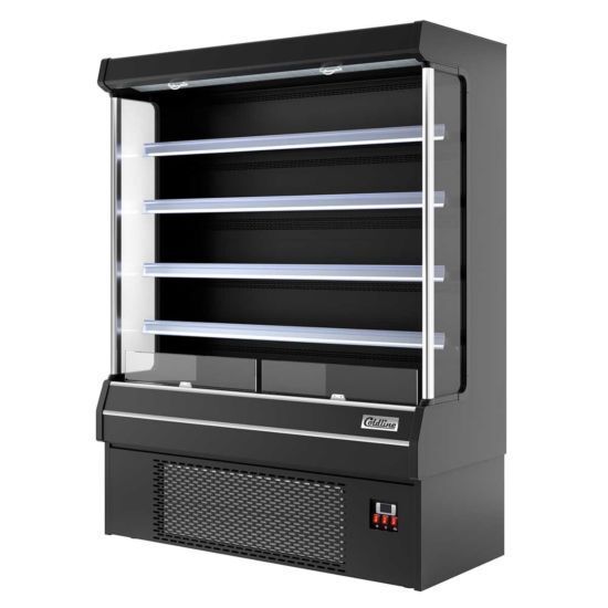 Coldline SOC-61-B 61" Open Air Refrigerated Display Merchandiser, 80”H 110V - Black
