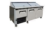 Cooltech 2-(1/2x2) Door Refrigerated Sandwich Prep Unit 84"
