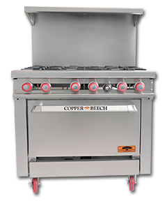 6-BURNER GAS RANGE W/OVEN