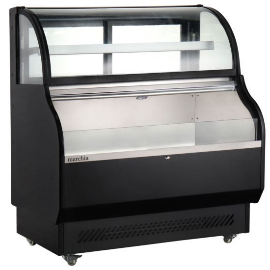 Marchia MSTAR50 52" Open Air Refrigerated Display with Refrigerated Glass Top. Self-Cleaning Condenser.