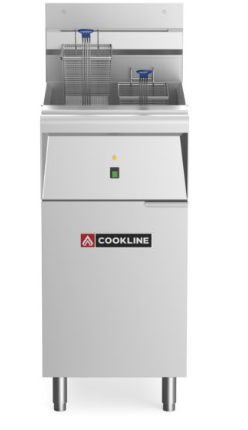 Cookline CF-40E-240-3 40lb Electric Floor Deep Fryer, 240V, 3 Phase, 12KW