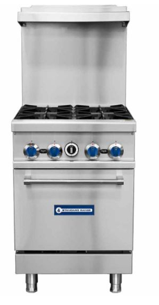 Standard Range SR-R24 24" Range - 4 top burners and 1 standard oven