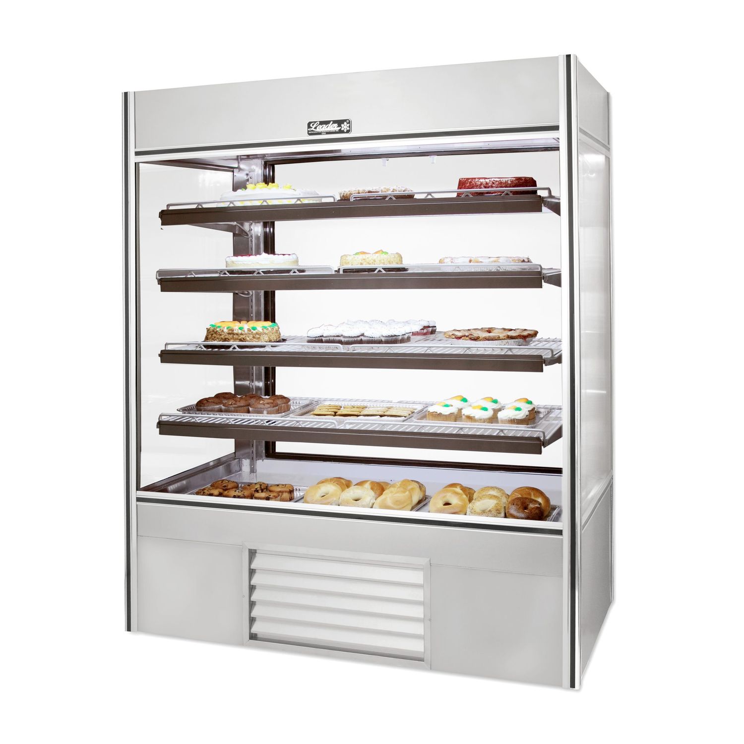 48"W X 78"H ALL GLASS DISPLAY CASE W/ PULLING DOORS ETL CERTIFIED