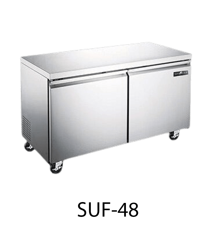 48" 2-DOOR UNDERCOUNTER FREEZER