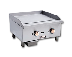 24" WIDE GAS GRIDDLE W/ THERMOSTAT