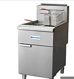Standard Range SR-F4D-NG 4 tube fryer - NG, 120K BTU, split pot