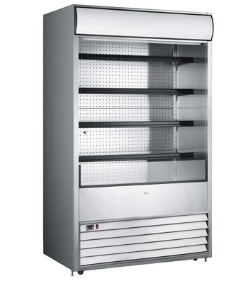 Marchia MDS48 48" Open Air Cooler, Grab and Go Refrigerator, 220V, Self-cleaning Condenser