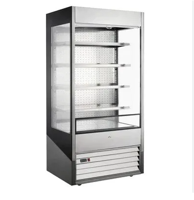 Marchia MDS40G 40" Open Air Cooler Grab and Go Refrigerator with Glass Sides
