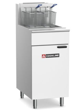 Cookline CF50-NG 50lb Floor Model Deep Fryer, (120K BTU), NATGAS